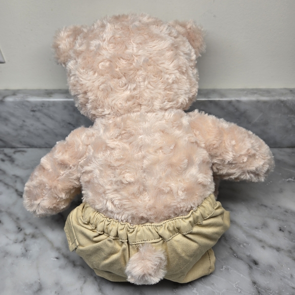 Build a Bear Happy Hugs Bear with Soft Light Brown Fur & Cute Smile 18" w Shorts - Picture 3 of 15